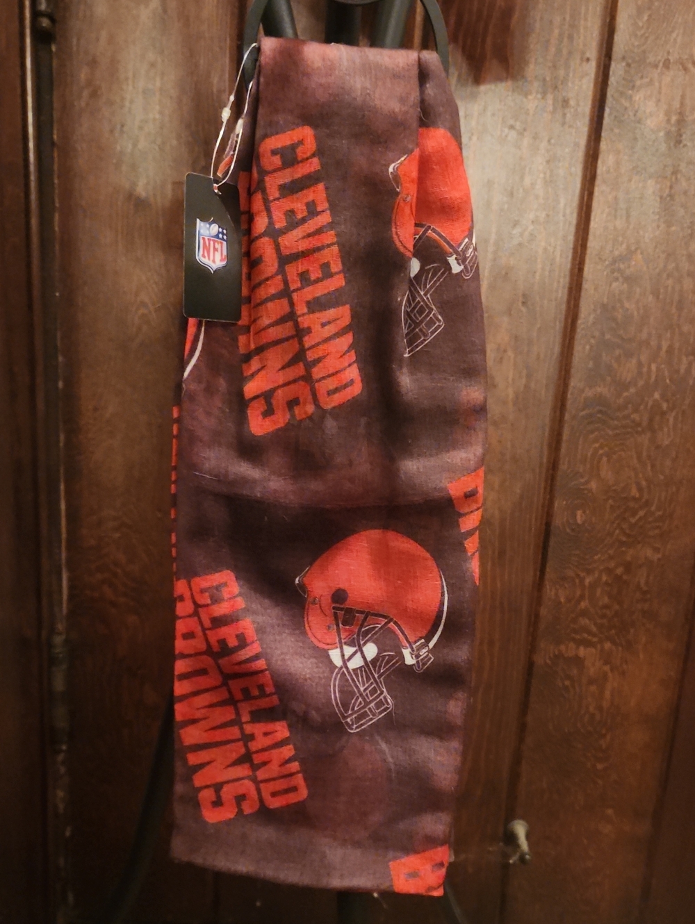NFL Cleveland Browns Brown and Orange Team Scarf